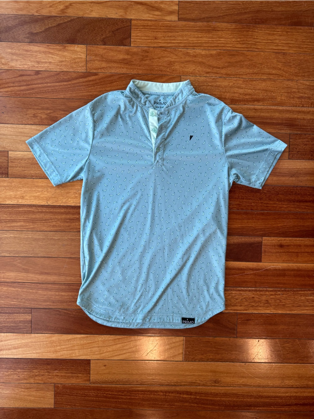 Primo Men's Light Blue Short-Sleeve Golf Polo